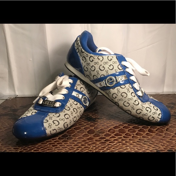 guess blue sneakers